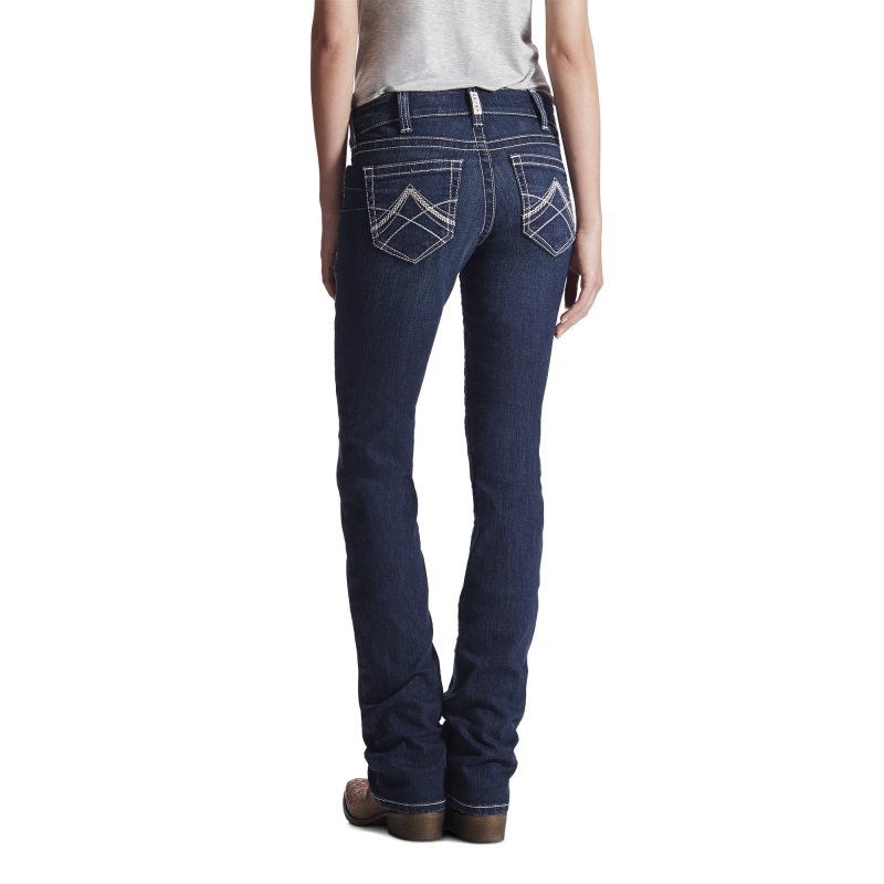 Ariat Women's R.E.A.L. Icon Straight Leg Jean - Ocean