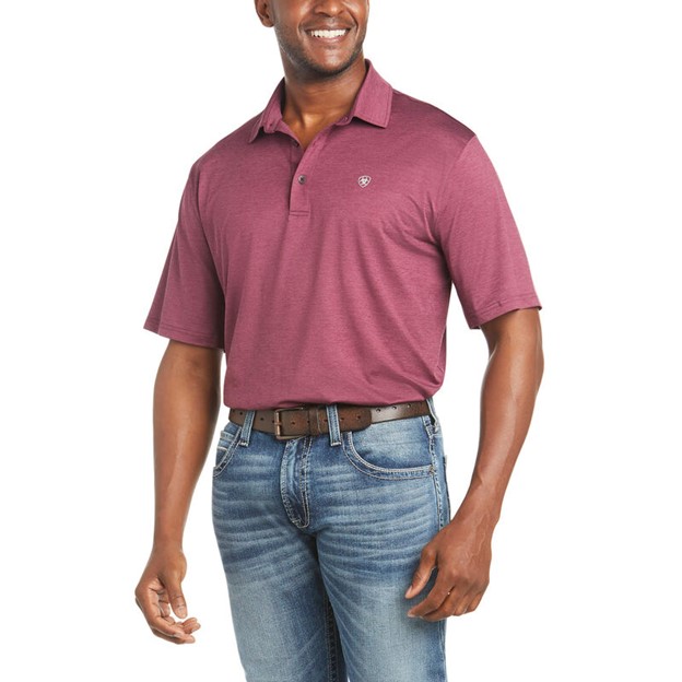 Ariat Charger 2.0 Polo S/S Shirt - Malbec