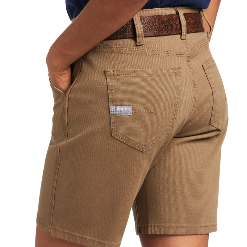 Ariat Women's Rebar Made Tough DuraStretch™ Short - Field Khaki