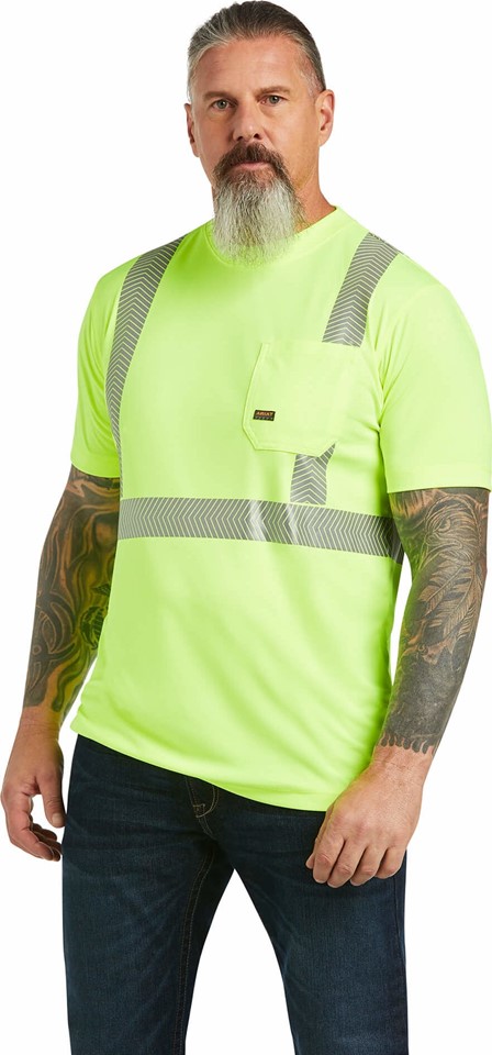 Ariat Rebar Hi-Vis ANSI Class 2 S/S Shirt - Hi-Vis Yellow