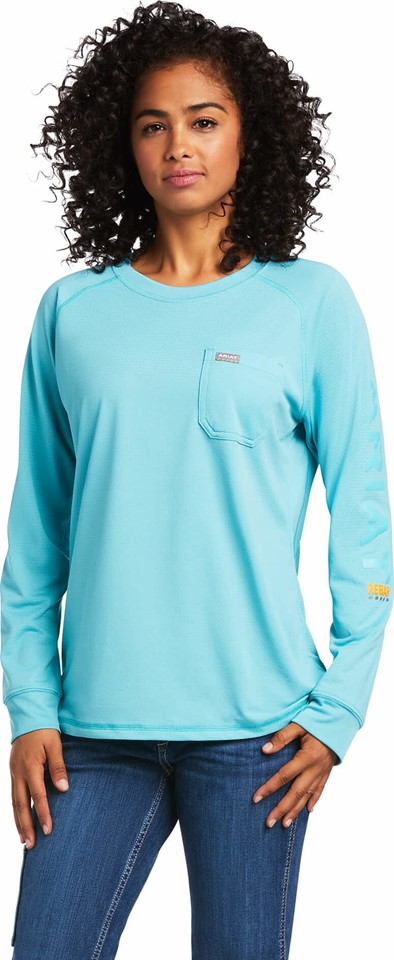 Ariat Women's Rebar Heat Fighter L/S Shirt - Meadowbrook