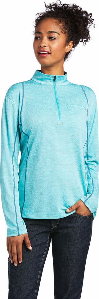 Ariat Women's Rebar Evolution 1/2 Zip L/S Shirt - Meadowbrook