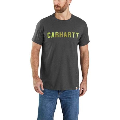 Carhartt Force Relaxed Fit Midweight Block Logo Graphic S/S Shirt