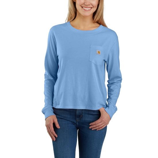 Carhartt Women's Loose Fit Lightweight Crewneck Pocket L/S Shirt