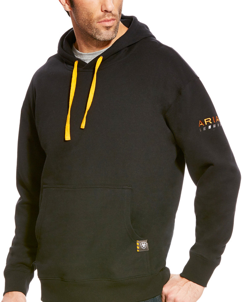 Ariat Rebar Workman Pullover Hooded Sweatshirt - Black