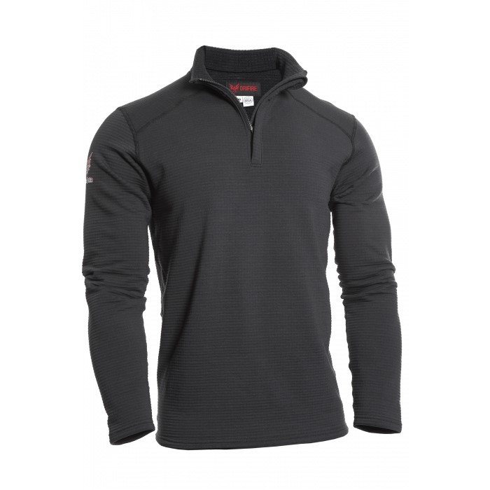 NSA DriFire FR Power Grid Quarter-Zip - Black